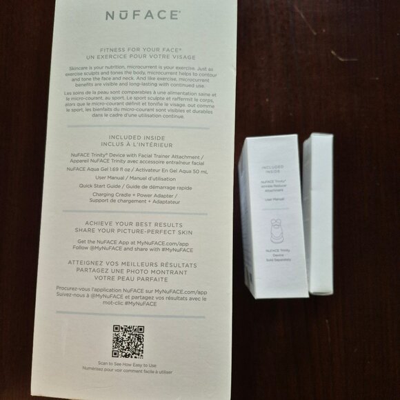 NuFACE Trinity Set w/ Wrinkle Reducer & Clean Sweep. Never used, still sealed. - Picture 3 of 8